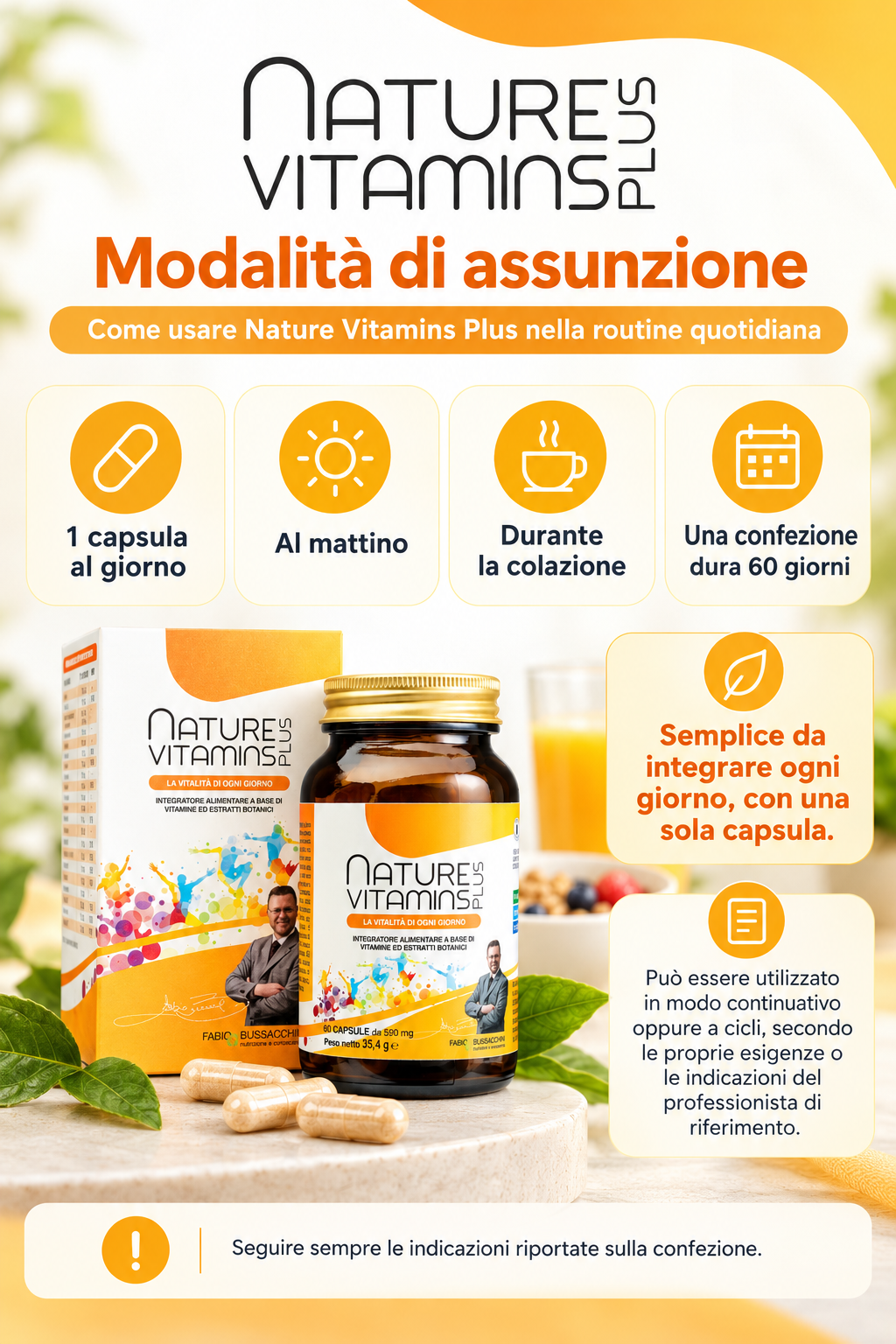 Nature Vitamins Plus - Vitamine per Difese e Vitalità