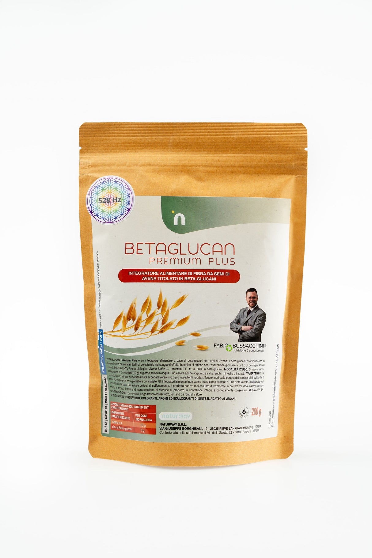 Betaglucan Premium Plus - Fibre Solubili da Avena per il Sostegno di Colesterolo e Glicemia