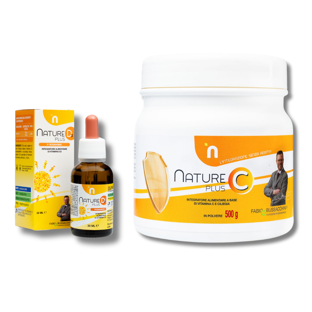 Kit Difese d'Acciaio: Vitamina D3 e Vitamina C