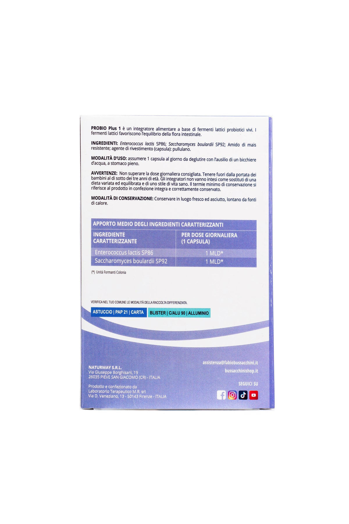 Protocollo Probio Plus – Percorso Probiotico in 3 Step