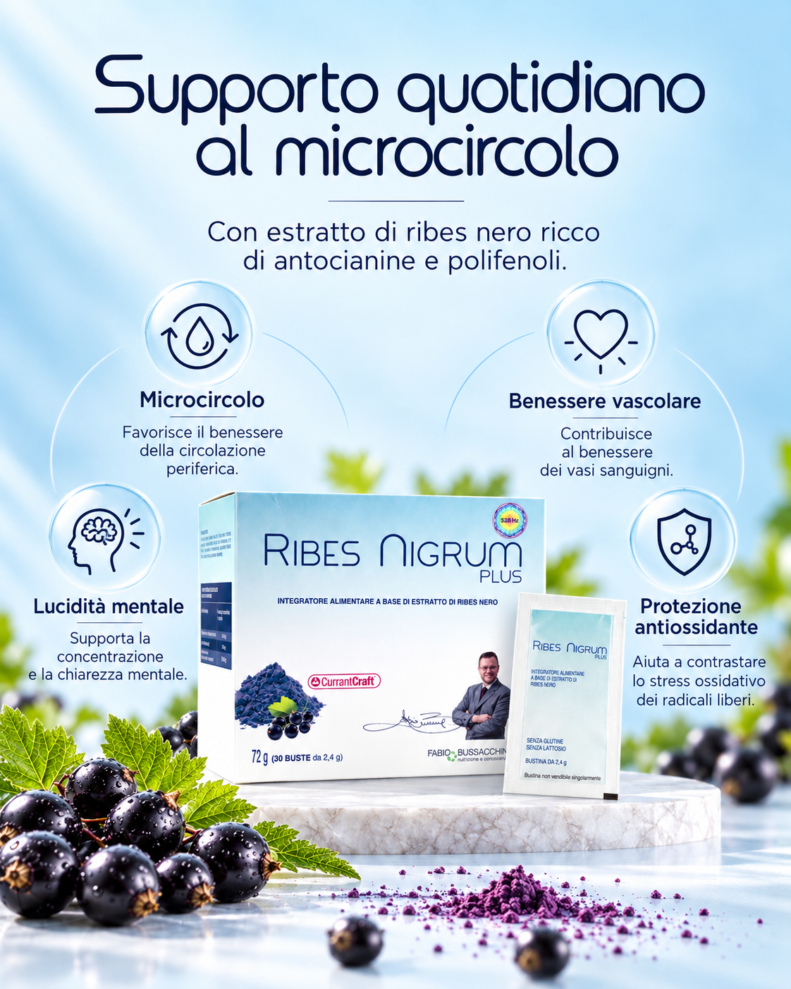 Ribes Nigrum Plus - Benessere Vascolare e Microcircolo Attivo