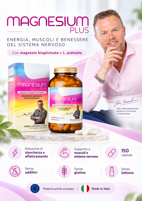 Magnesium Plus - Magnesio Per Stanchezza e Supporto Muscolare