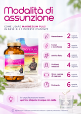 Magnesium Plus - Magnesio Per Stanchezza e Supporto Muscolare