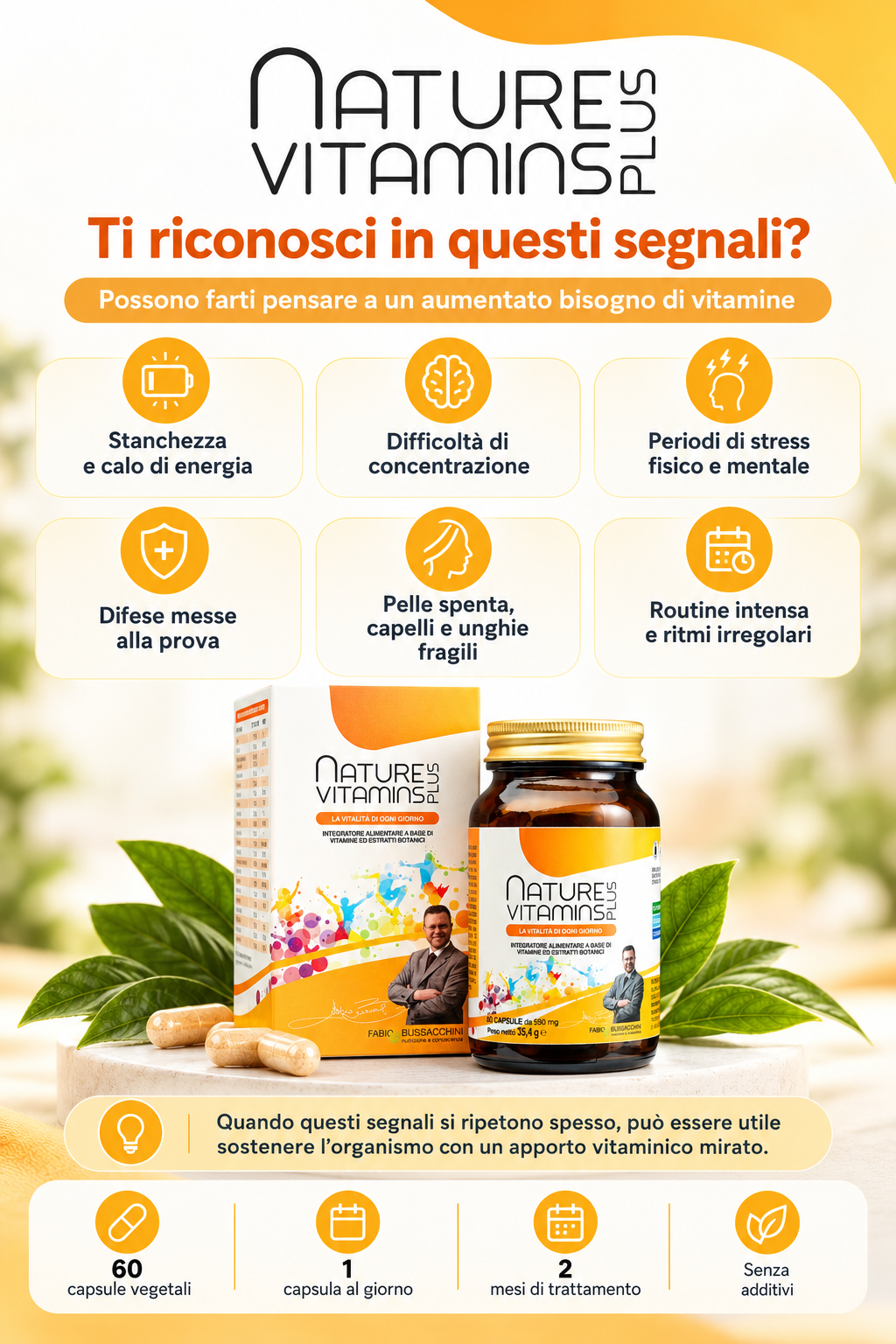 Nature Vitamins Plus - Vitamine per Difese e Vitalità