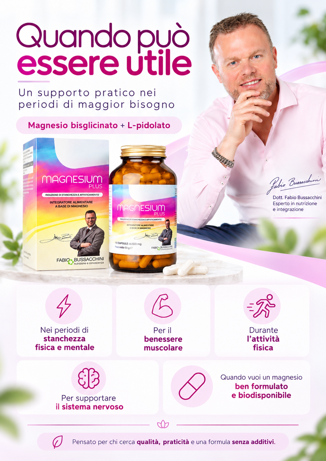 Magnesium Plus - Magnesio Per Stanchezza e Supporto Muscolare