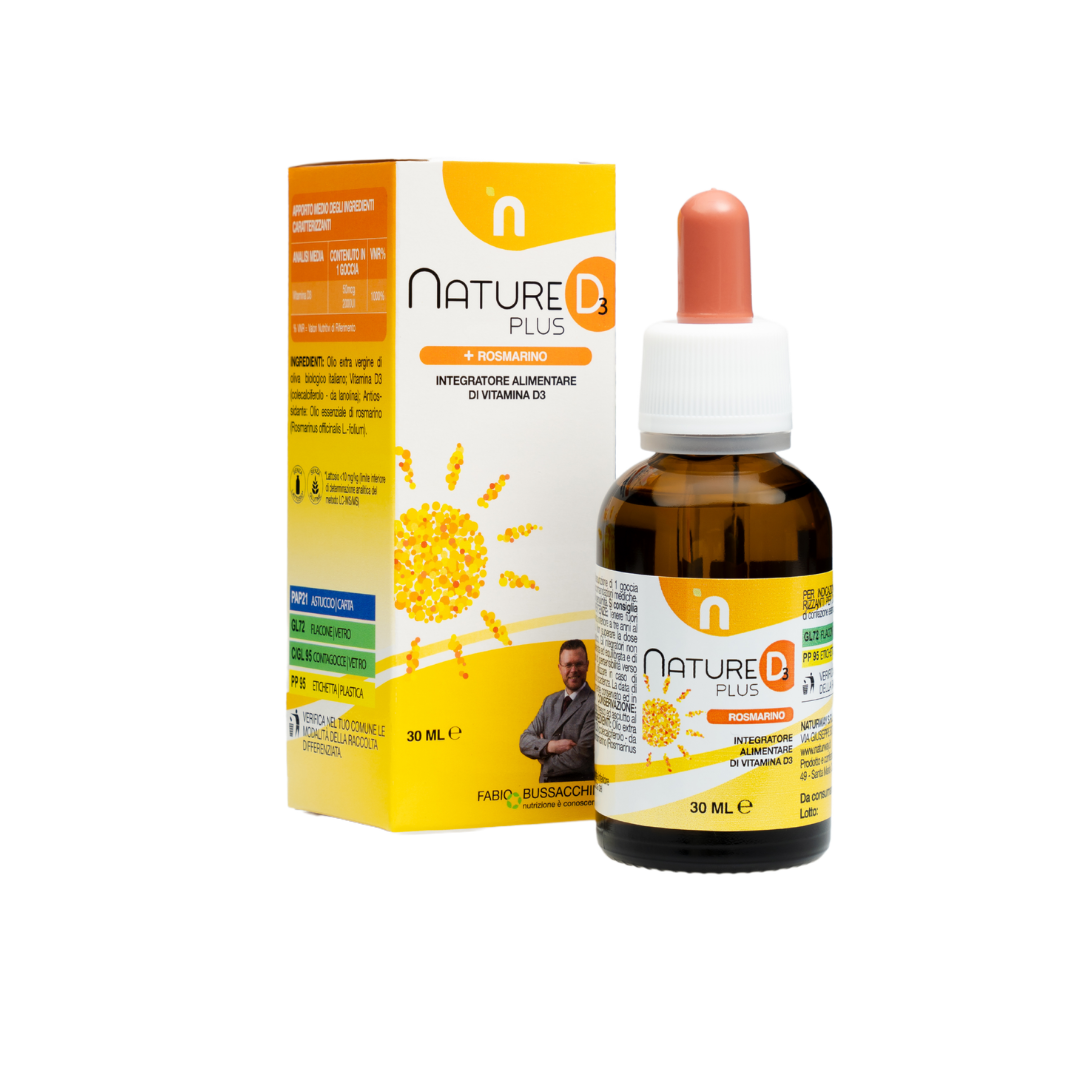 Nature D3 Plus - Vitamina D3 per Funzione Cognitiva e Benessere delle Ossa