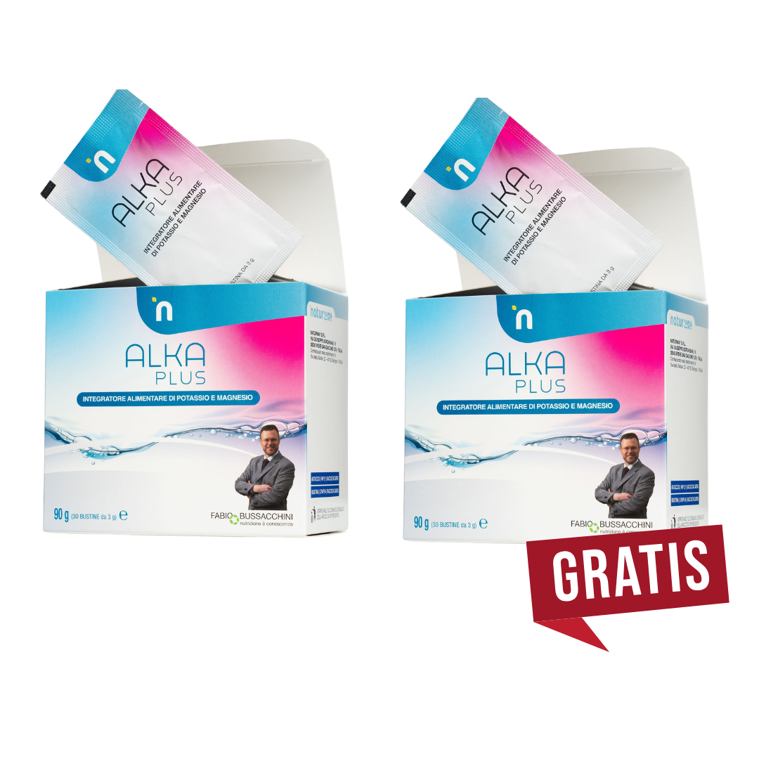 Kit Alka Plus 1+1 - Sali Minerali di Magnesio e Potassio per Depurazione e Idratazione