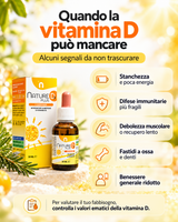 Nature D3 Plus - Vitamina D3 per Funzione Cognitiva e Benessere delle Ossa
